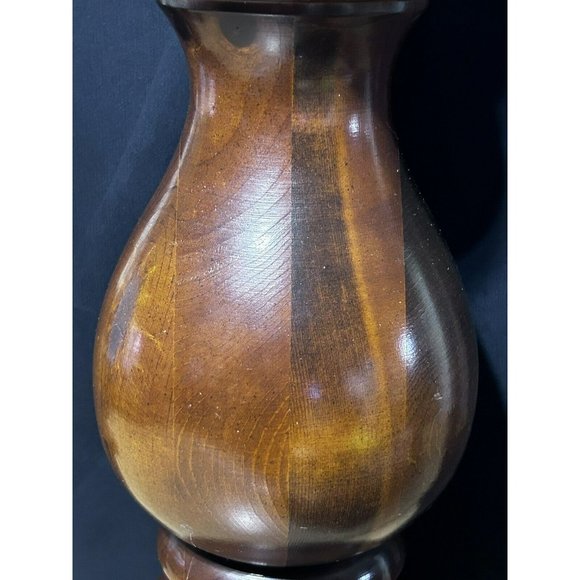 Automax 11418 Hard To Find Wood Table Lamp Works Great 32 3/4”H No Shade VGUC - Picture 7 of 16